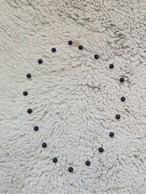 VTG Minimalist Black Floating Bead Illusion Necklace